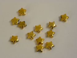 dekorační hvězdičky zlaté 5 ks